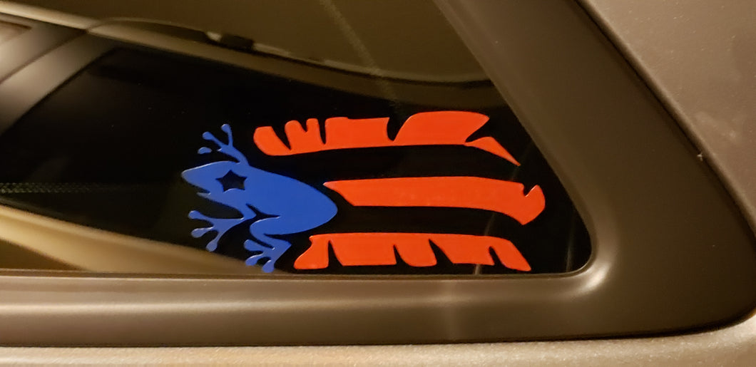 Coqui Puerto Rico Flag Decal