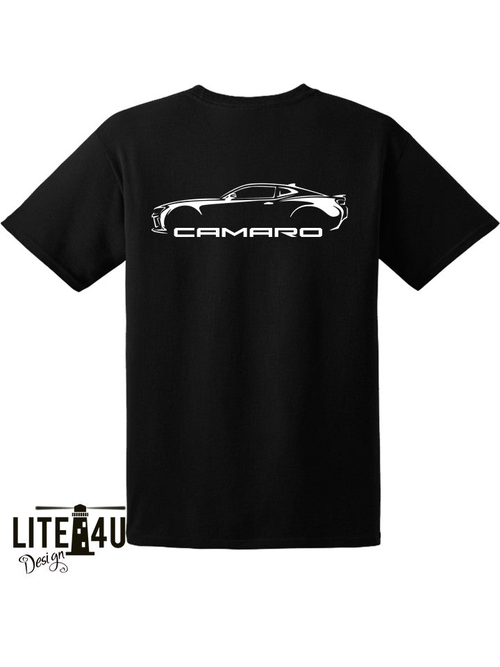 Personalized / Customized T-shirts - Camaro 6th Gen Silhouette